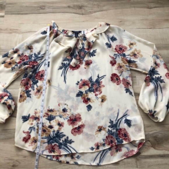 Sheer Floral Chaps Blouse - Picture 4 of 6